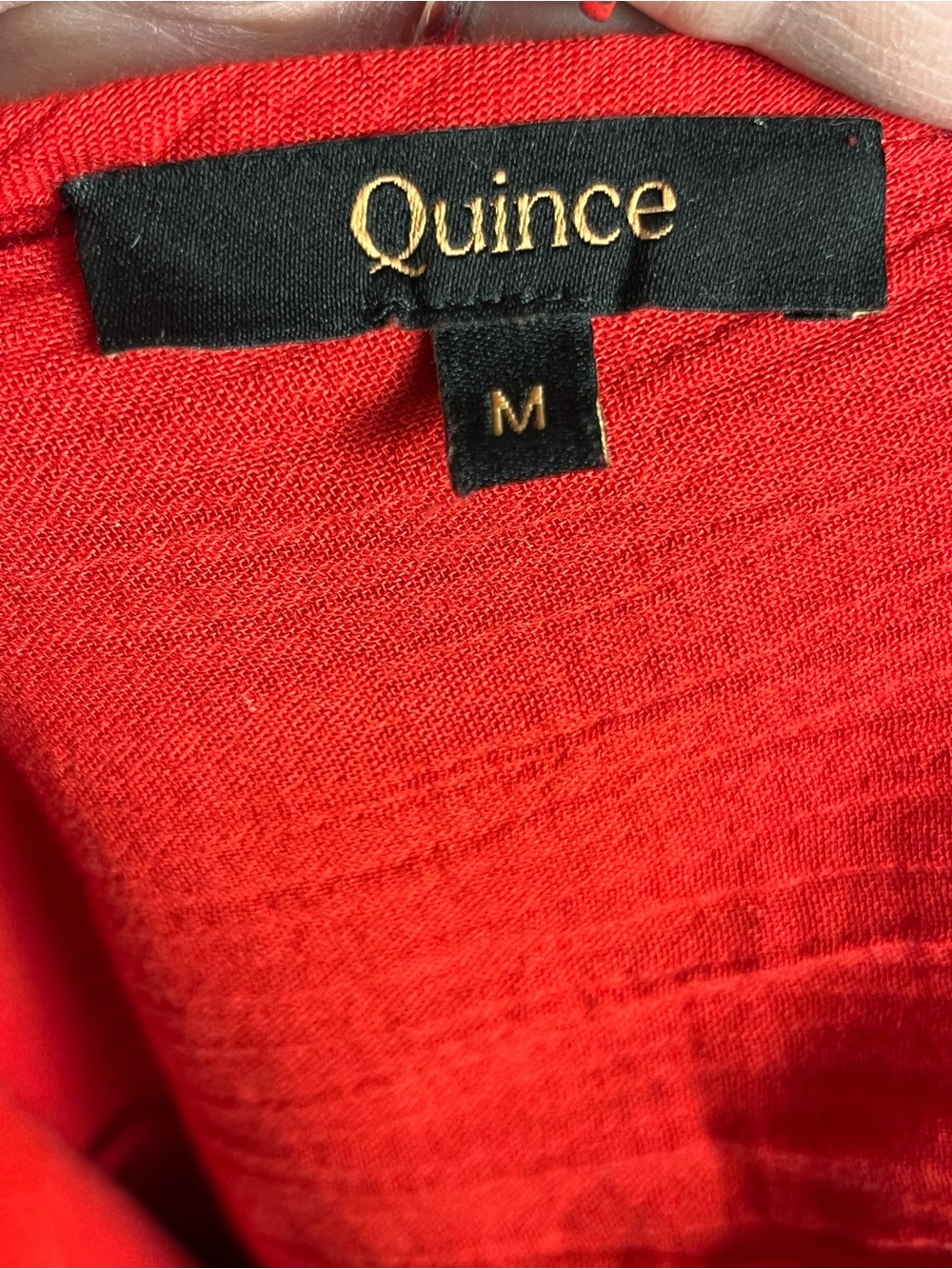 Quince Vibrant Red V-Neck Tiered Maxi Dress - Picture 9 of 9